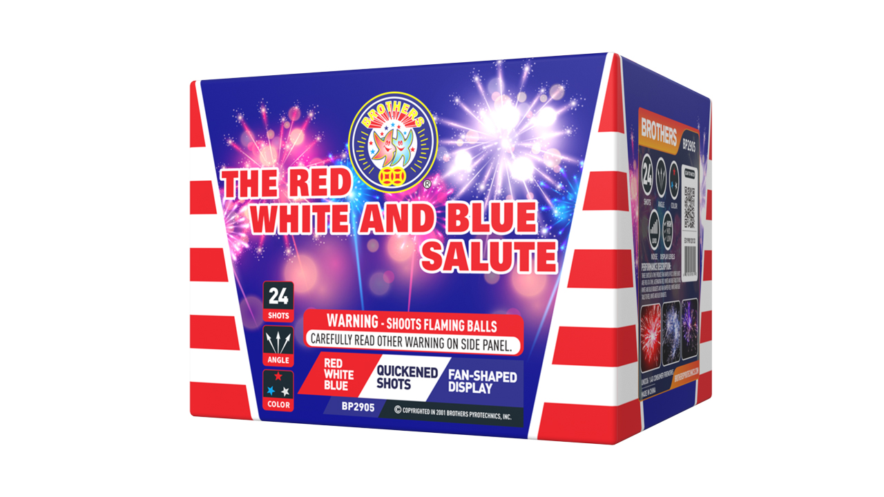THE RED,WHITE & BLUE SALUTE 24 SHOTS